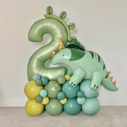 Sage Green 5 Number Balloon, Olive Green 5 Balloons 40 Inch Large Helium Foil - Image 4