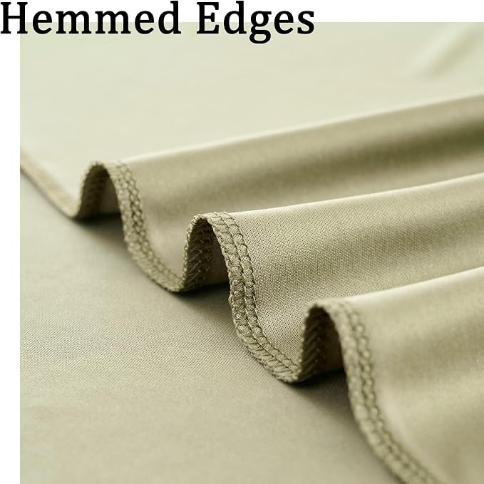 30ft x 10ft Wrinkle Free Sage Green Backdrop Curtains - Image 4