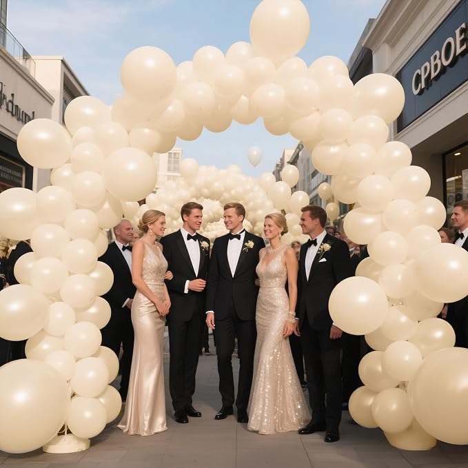 Sand White Balloon 12 Inch - Image 6