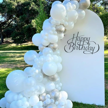 Awenztech White Balloons 12 inch - Image 5