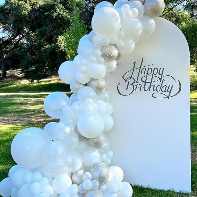 Awenztech 120pcs 5 inch White Latex Balloons | Engagement, Bridal Shower - Image 6