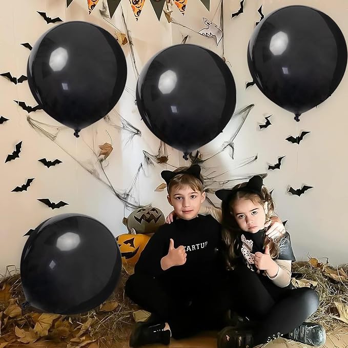 15pcs Latex Big Balloons Clearance 24 Inch Black Large Balloons Giant Heavy - Image 2
