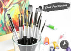 ADIS&Guys 10-Piece Professional Face & Body Painting Brush Set – Ideal for Acrylic, Oil & Watercolors, Perfect for Artists & Kids