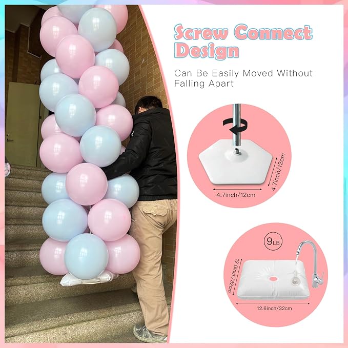 YALLOVE Balloon Column Stand - Image 3