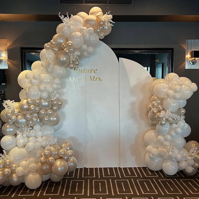 Pearl White Balloons - Image 6