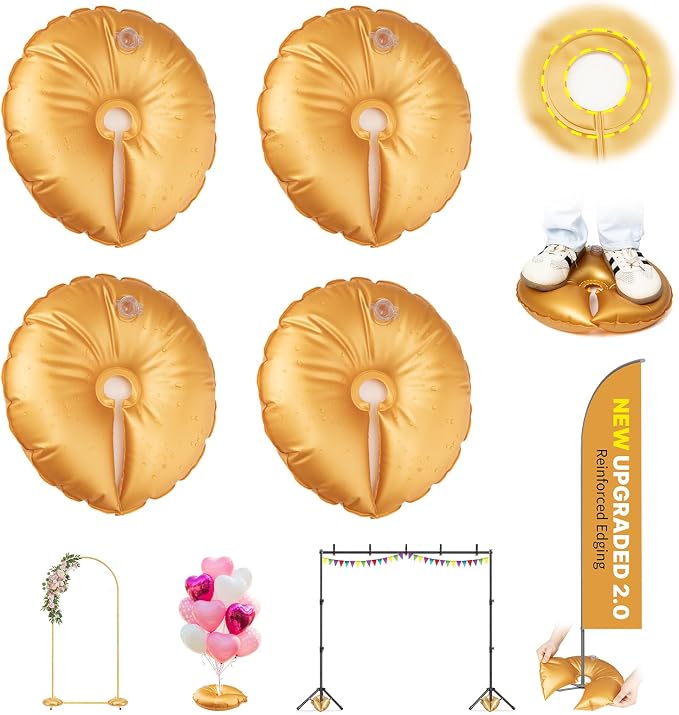 New 6 Pcs Balloon Arch Weights for Backdrop Stand | 50kg Pressure-Rated Weights by sansaieco