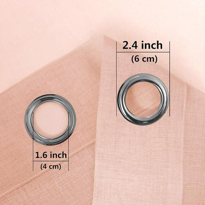 DWCN Ombre Faux Linen Sheer Curtains - Image 5