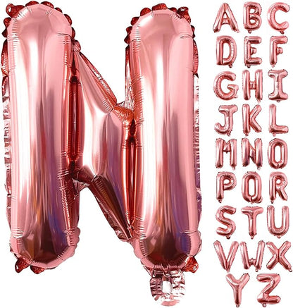 Lovoir 40 Inch Large Rose Gold Letter N Balloons Big Size Jumbo Mylar Foil by Lovoir