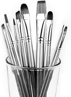 ADIS&Guys 10-Piece Professional Face & Body Painting Brush Set – Ideal for Acrylic, Oil & Watercolors, Perfect for Artists & Kids