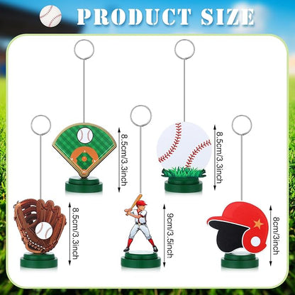 RattanView 5 Pcs Baseball Photo Balloon Holder Table Centerpieces Holders - Image 2