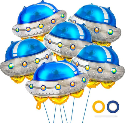 6 Pcs Alien UFO Balloons for Kids by YOTHORN