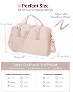 Gym Bag Womens,Travel Duffel Carry on Bag Sport Tote Bag Weekend Overnight Bag