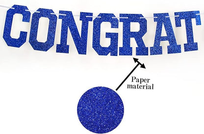 Blue Glitter Congratulations Banner, Achievement Celebrations, 2026 - Image 6