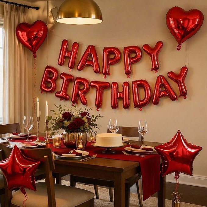 Red Birthday Decorations - Image 2