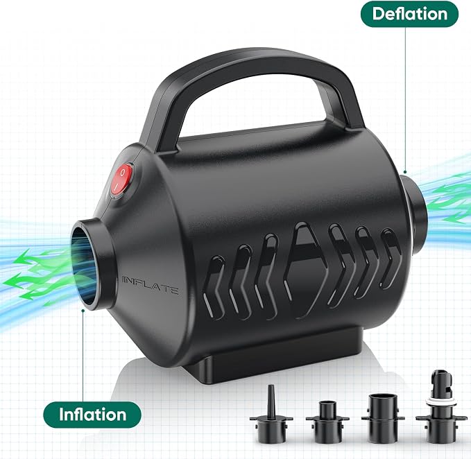 MAACLOUD Electric Air Pump for Inflatable Pool Toys: High Power Quick-Fill | 2 - Image 6