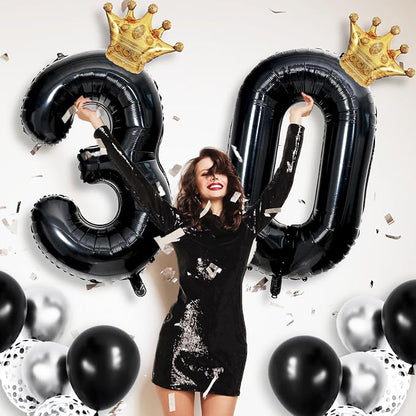 40 inch Large Black 11 Balloon Number - Image 5