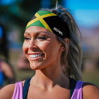 Suddora Country Flag Headbands, Wide National Flag Headbands for Sports Events, Non-Slip Fabric Sweatbands for Soccer, Tennis, Workout, Costume