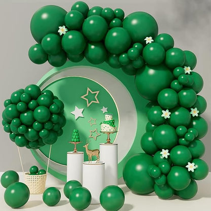 Dark Green Balloons Garland Arch Kit, Anniversary - Image 8