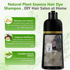 Hair Dye Shampoo, 3 in 1 Gray Hair Coverage, One-Step Wash-In Hair Dye, Shampoos for Color Treated Hair, Semi Permanent Hair Color Shampoo for Women & Men, 13.6 fl. oz, (Subdued Coffee Hue)