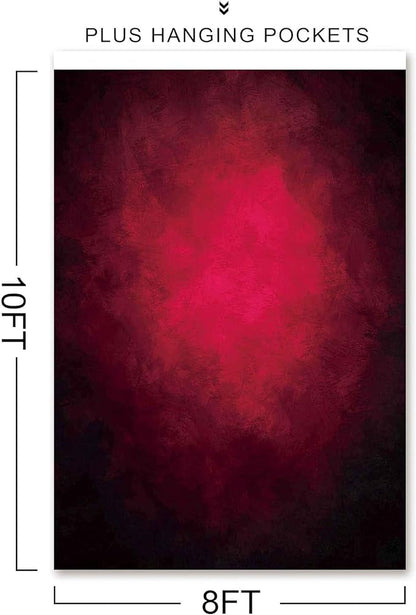 8X10ft Abstract Red Portrait Photography Backdrops - Image 3
