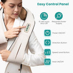 Nekteck Neck Massager for Pain Relief Deep Tissue, FSA Eligible Shiatsu Back Massager with Heating 3D Kneading Massage Pillow for Shoulder Leg Muscle, Office Home Car Use, HSA Eligible, Plug-in Use