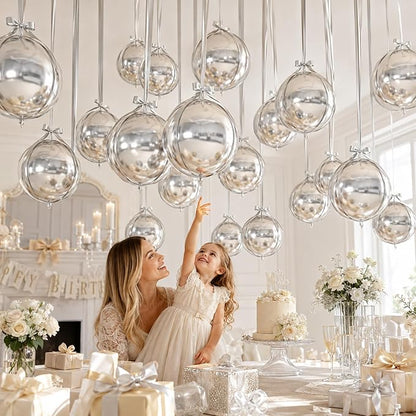 Silver Round Foil Balloons - Image 6