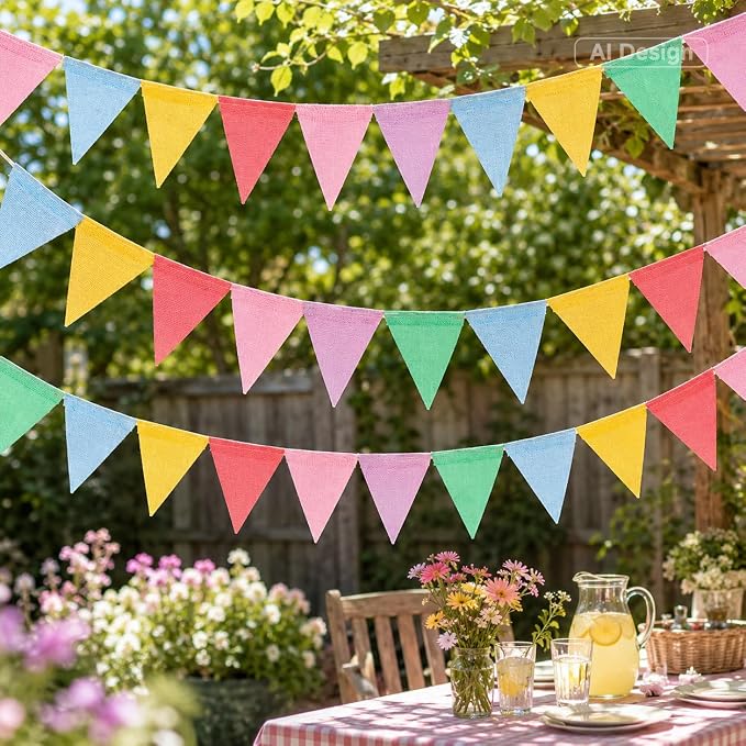 G2PLUS Bunting Banner, Triangle Flag Garland, Pennant Banner Flags, Pride Month - Image 6