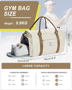 Gym Bag Womens,Travel Duffel Carry on Bag Sport Tote Bag Weekend Overnight Bag