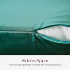 100% Silk Pillow Cases 2 Pack Queen Size Mulberry Silk Pillowcase for Hair and Skin Set of 2 Highest Grade 6A Silk Soft Breathable with Hidden Zipper, Teal