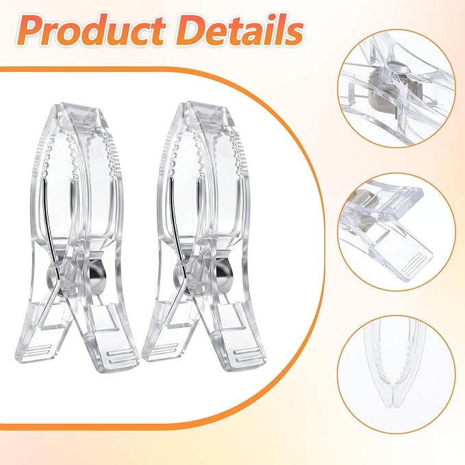 30pcs Balloon Arch Clips Clear Balloon Clamps - Image 3