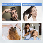 Voremy Magical Brush Detangler & Flat Hair Comb Set, Natural Boar Bristle Hair Brush Ultra Soft For All Hair Types - For Women, Men, Thick And Curly Hair (2 Pack)