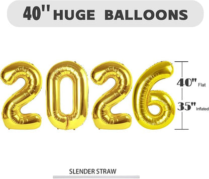 2026 Balloon 40 inch Gold Number Balloons - Image 5