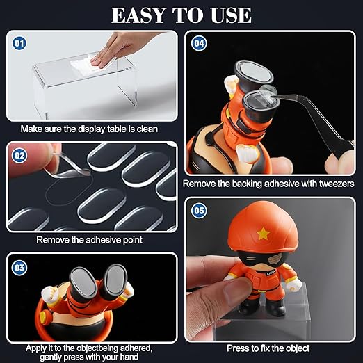 300pcs Transparent Adhesive Dots Double- Sided Sticky Tack - Image 6