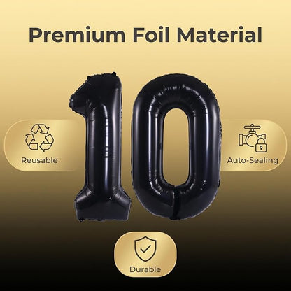 Number 10 Balloon Foil Mylar Balloons - Image 5