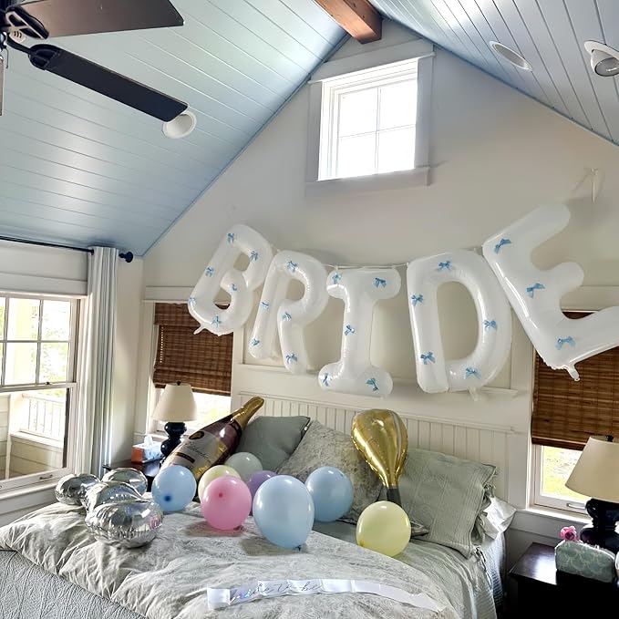 40Inch White BRIDE Balloons Bachelorette - Image 3