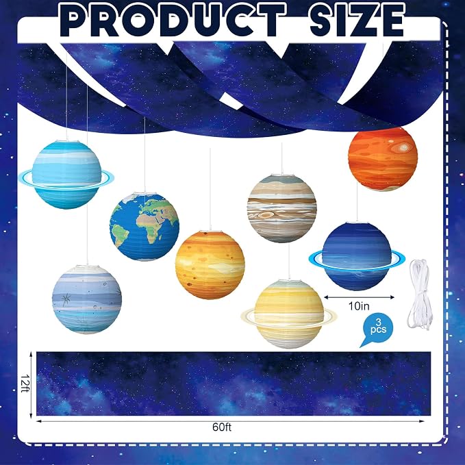 11 Pcs Galaxy Space Ceiling Decoration - Image 3