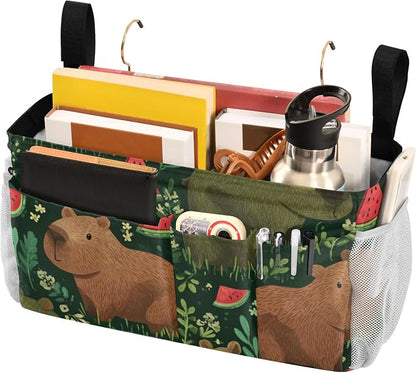 Bedside Caddy Metal Frame Hanging Organizer Bunk Bed Dorm Accessories Hook And - Image 3