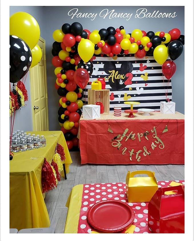KBZVNAF Red Yellow Black Latex Balloons 60 Pack 12 inch | Red Yellow Black - Image 4