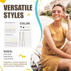 HOYOLS U Shaped Blonde Bobby Pins Assorted Size, Metal Clips for Buns Women Girls Hairstyle Updo Thin Thick Hair Gold, 150 Count