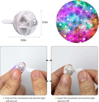 Aogist 100pcs Mini Lights, Long Standby Time Waterproof LED Balloon Light - Image 5