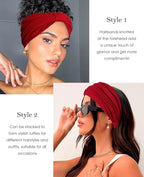 Artilady 7'' Wide Headbands for Women Elastic Head bands Non Slip Soft Stretchy Extra Large Boho Turban Headwraps Sport Workout Running Hair Accessories for Girls