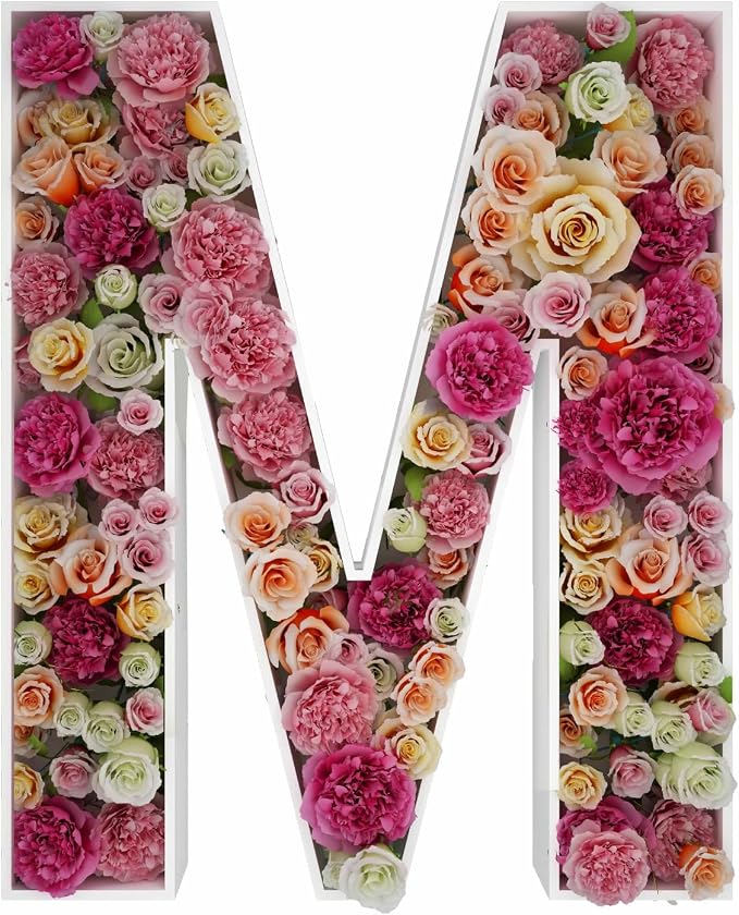 2FT Letter M Mosaic Balloon Frame Letter DIY Fillable Letters Kit by JW+Passion+-+Premium+Quality%2C+Made+With+Passion