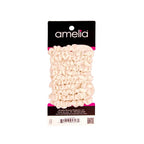 Amelia Beauty, White Satin Small Scrunchies, 12-Pack – No Damage Hair Ties for Women, Gentle & Durable Hair Accessories, 2.5in x 0.5in