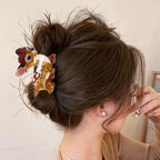 Deer Hair Clips for Women Christmas Reindeer Hair Claw Clips Cute Strong Hold Brown Fawn Hair Jaw Clip Non-slip Animal Hair Barrettes Christmas Holiday Hair Accessories for Thick Thin Hair Decoration