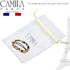 Camila Paris CP2802 French Hair Barrette Clip for Women, Handmade, Flow, Slide-in Metal-Free Closure, Strong Hold Grip Hair Clips for Girls, No Slip Durable Styling Hair Accessories, Made in France
