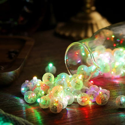 100pcs LED Purple Balloon Light, Round Led Mini LED Lights - Image 5