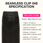 Lashey Hair Extensions Real Human Hair Kinky Straight 110g Natural Black Hair Extensions Seamless Clip in Human Hair Extensions 20 Inch Natural and Soft Invisi Edge Hair for Women