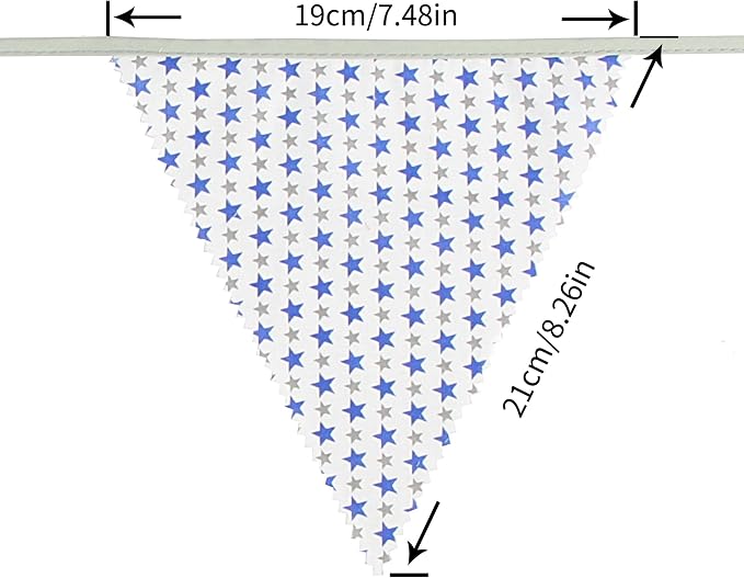 G2PLUS 39Ft Triangle Bunting Banner, Baby Shower, Room Decor - Image 2