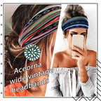 Boho Headbands Wide Knot Hair Band Elastic Turban Head Band Stretch Twist Head Wraps Fashion Hair Accessories for Women 3 Pcs (Set A)