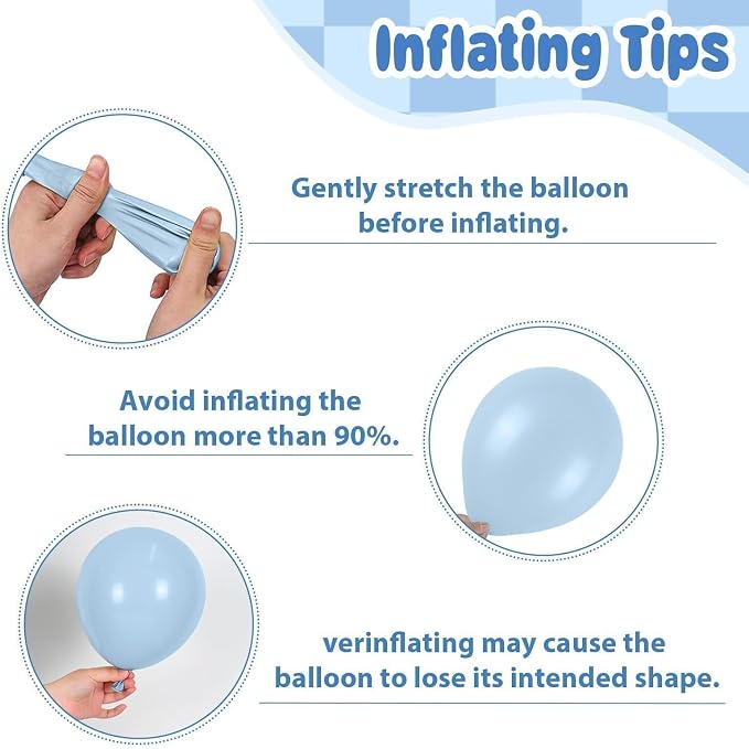 Paready Cow Print Balloons Set, 12Inch Light Blue Brown Sand White Latex Balloon - Image 8